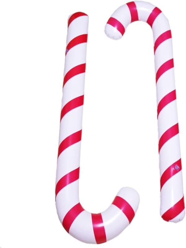 5-pack 87 cm uppblåsbara godisrörsstavar - Stora godisrörsstavar - Ch