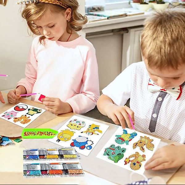 5D Diamantmålningsstickers Kits för Barn