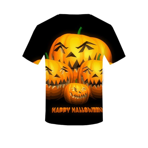 Herr Pumpor Halloween T-shirts 3D Tryckt Kortärmad Rolig