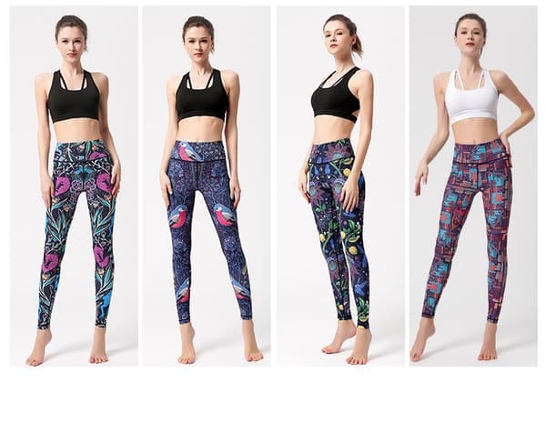 Høy midje hofteløft yoga treningstights - HK264 M