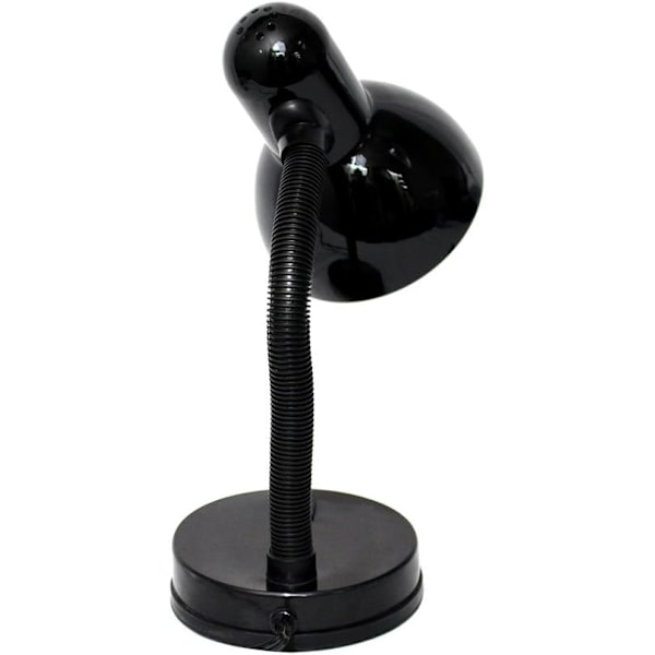 Bordlampe med fleksibel hals i sort metal