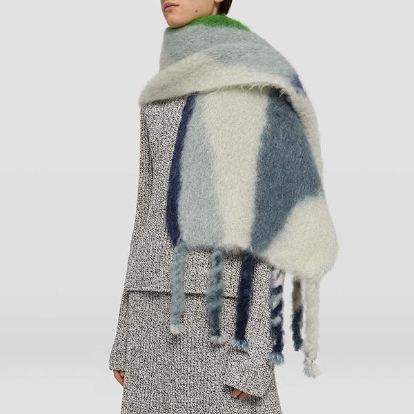 Varmt mohair tørklæde cashmere sjal i efterår og vinter
