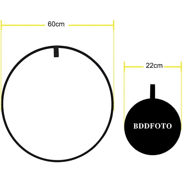 60cm 5 i 1 fotoreflektor, multi-disk foldbar fotoreflektor