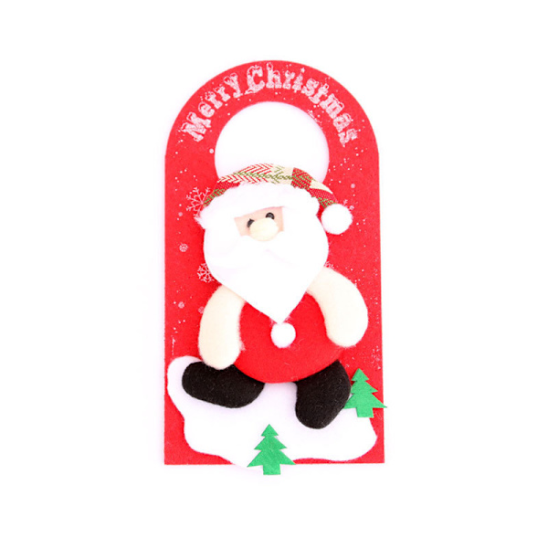4 stk juledekorasjoner tegneserie non-woven julepynt