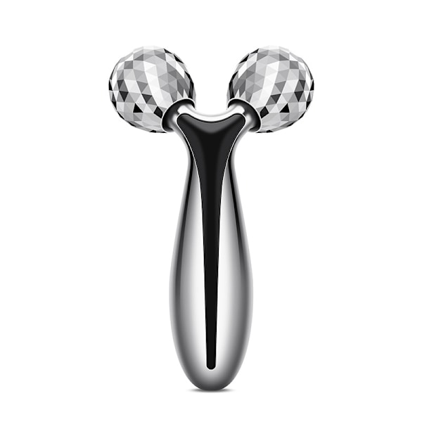 1 ansiktsmassagerulle, silver massager för ansiktslyftning, micr