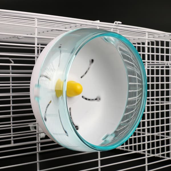 2 Hamster Running Spinner Wheel, Plast Djur Tyst Körning