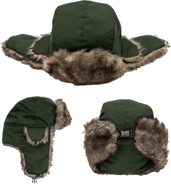 Vanntett Trapper Hat for Menn Kvinner Varm Vinter Russisk Flyger