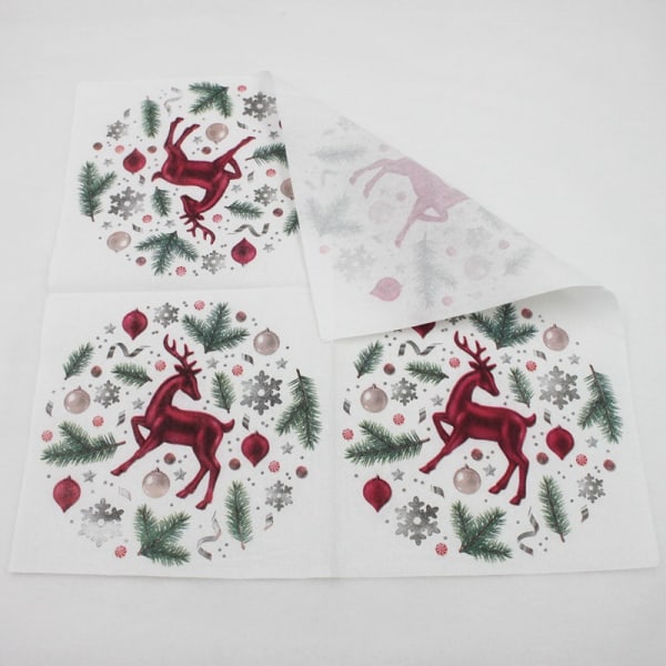 Jul Festartiklar Jul Älg, Julgran, Snöflinga