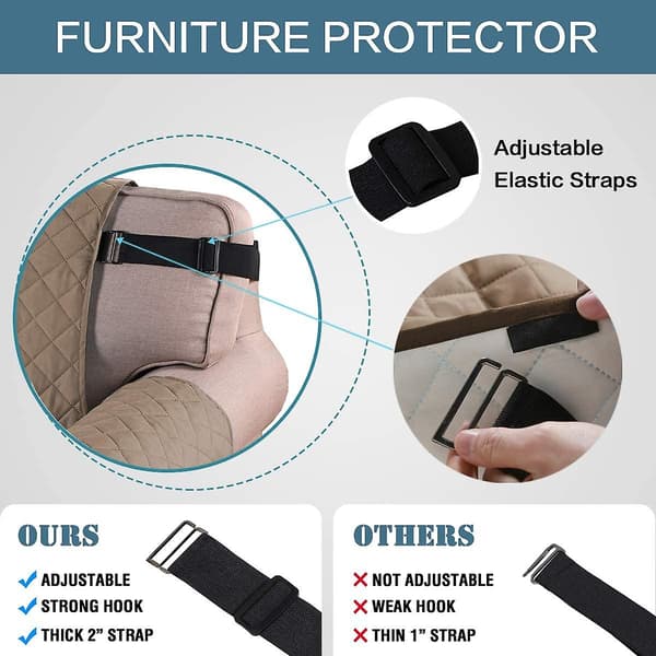 Khaki Sofa Pledd Flekker Universal Deksel Vanntett Motstandsdyktig P