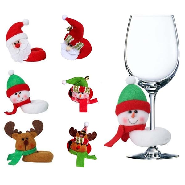 Jultomte Snögubbe Vinflaska C