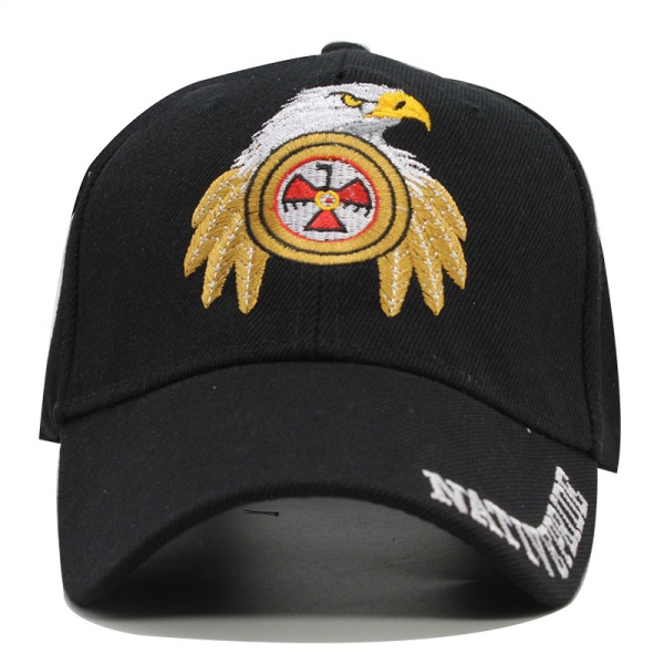 Eagle Brodert Baseball Cap Bomull And Duck Tunge Hette Utendørs Su