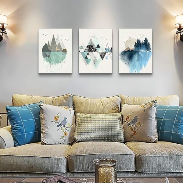 Abstrakt berg i dagsljus Canvas Prints Väggmålningar Abstra