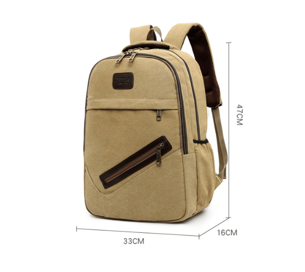 Herre Business Commuter Canvas Computer Rygsæk - Khaki