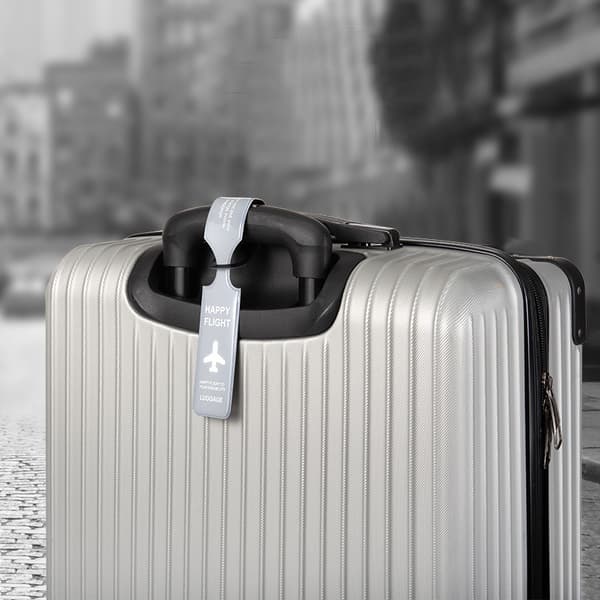 4 st PVC Flygplan Bagage Boarding Tag Ring Check-in Trolley Lug