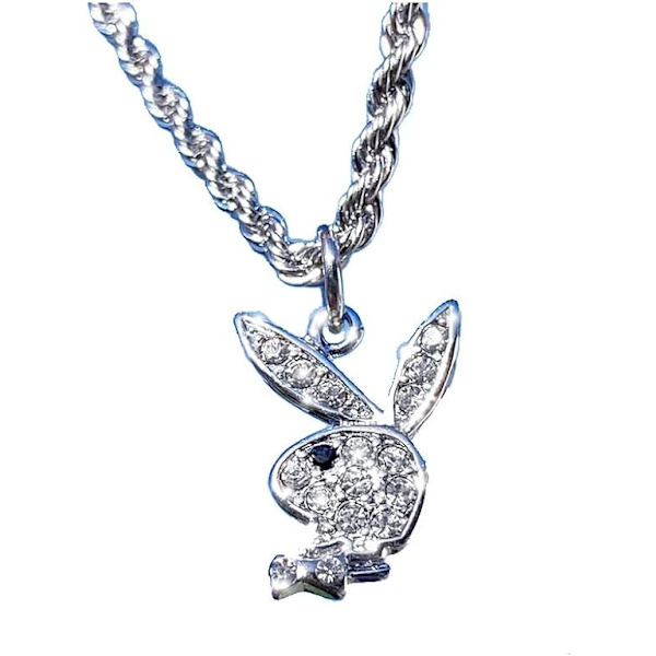 Stor kanin halskjede kanin anheng choker halskjede statement lang