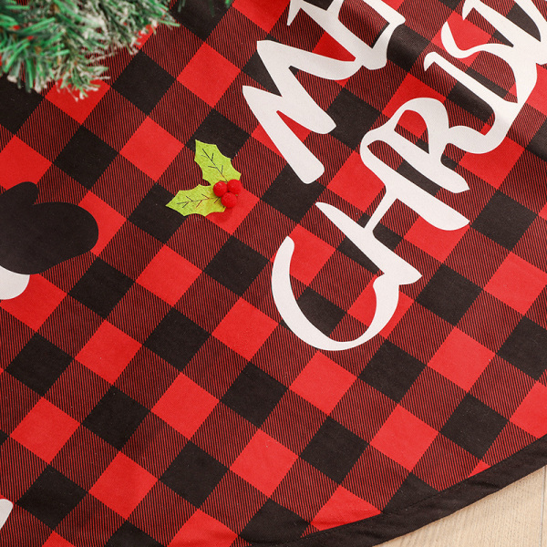 Juldekoration rutig trädklädsel, gammal man älg julgran