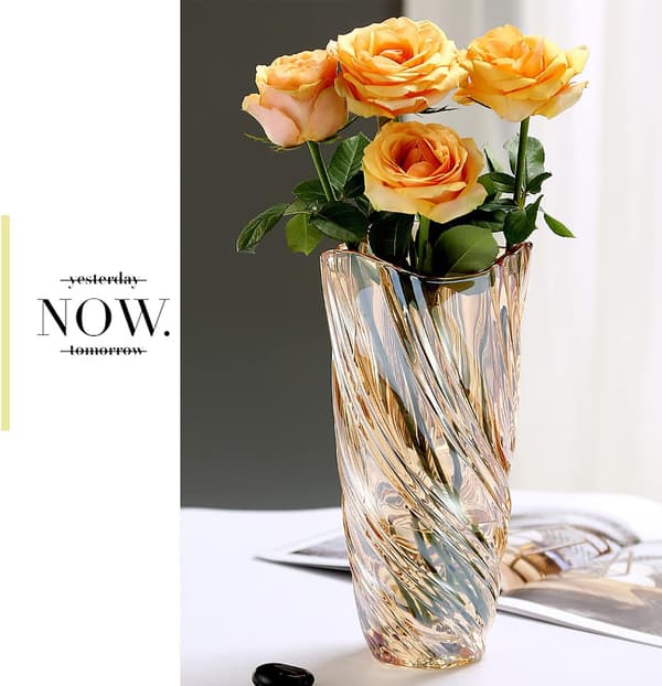 Modern minimalistisk glasvas handgjord blommig hydroponisk D