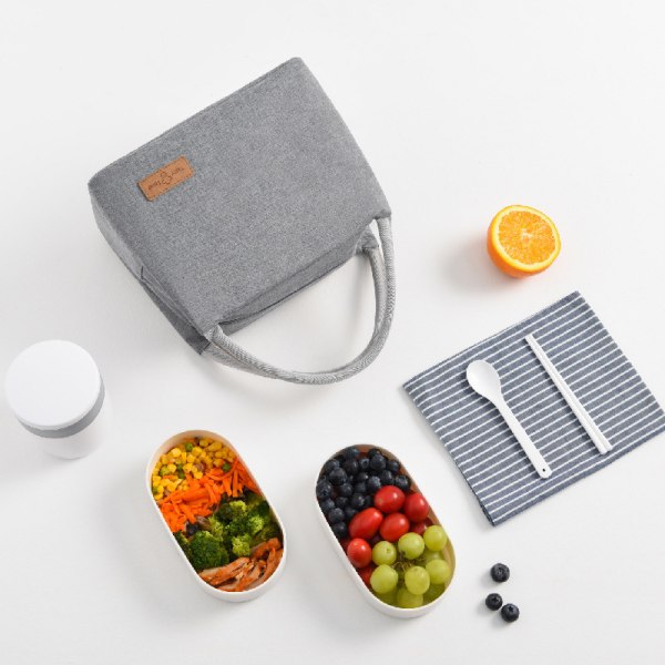 Isolerad Lunchbox för Vuxna, Lunchväska, Återanvändbar Kylare Lunchbox Matbehållare för Arbete Resa Picknick Kontor Utomhus (Vattenmelonröd) L