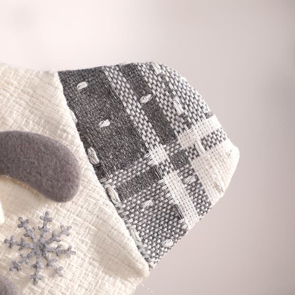 3 stk. Off White Jule Strømper Julepynt Gammel
