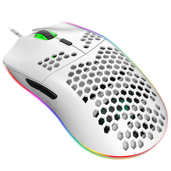 Letvægts Gaming Mus med 3200 DPI, RGB Baggrundsbelyst og 7 Progra