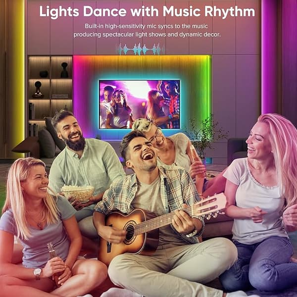 10M LED-strimmel RGB LED-strimmel Multicolor Fleksibel Lysstrimmel