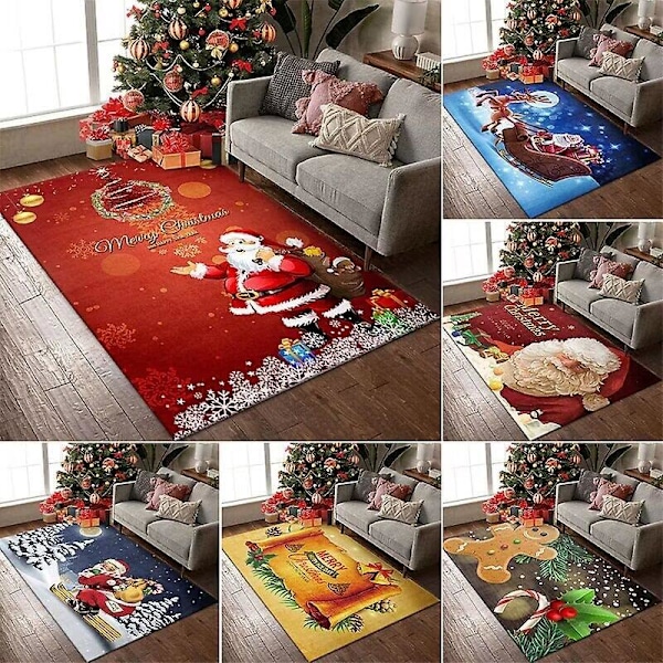Julemandens Julemåtte - Glædelig Jul Dekorationstæppe 100*150cm
