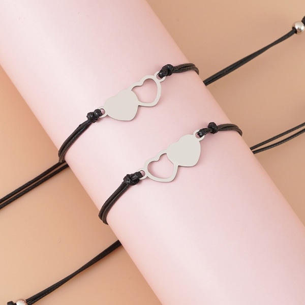 2 stk. Pinky Promise-armbånd, matchende armbånd for avstand