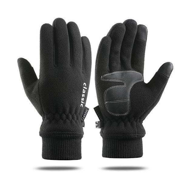 Herr vinterridhandskar N704 Fleece tjockare termiska handskar