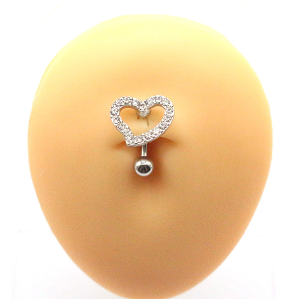 Mavepiercing, Hjerteformet omvendt mavepiercing, Pave Crys