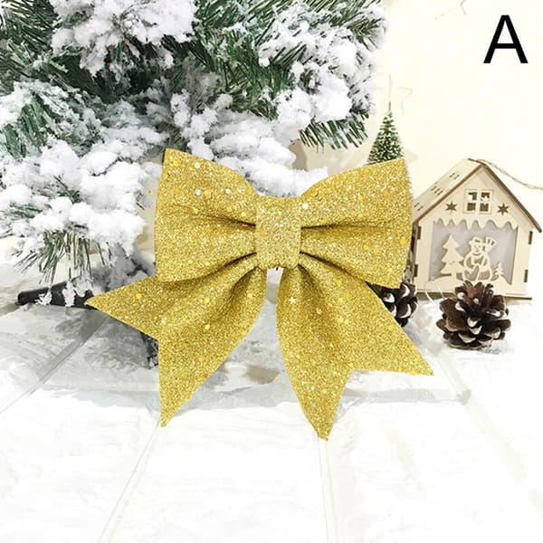 2 st Glitter Stora Rosett Julgransprydnader Jul Rosetter Fest