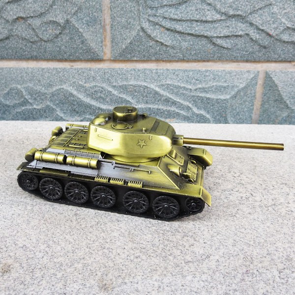 Zink-legering tank simulering militär modell metallhantverk prydnader