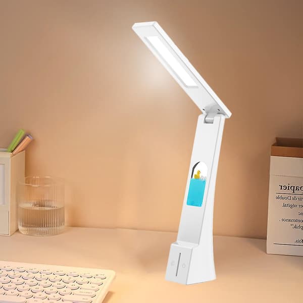 Led Foldbar Bordlampe Øyebeskyttelse Leselæring Bordlampe