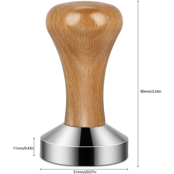 Espresso Tamper, Ruostumaton Teräs Kahvi Tamper Ruostumaton Teräs C