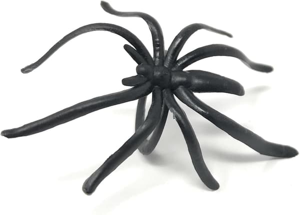 Assorterede 20 Bulk Halloween Spider Ringe - Orange, Lilla, Sort