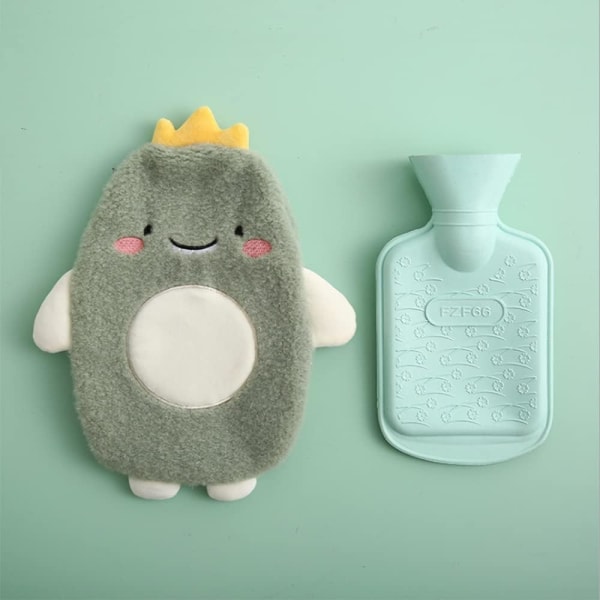 Hot Water Bottle with Soft Natural Rubber Lid Leak Proof Hot Wat