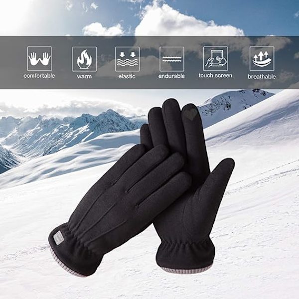 Damvantar Vinter Varma Touchscreen Handskar Termiska Mjuka Fodrade Elast
