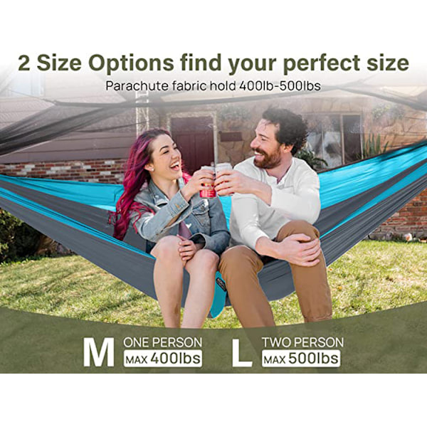 Ultralight Travel Camping Hammock | 300kg kantavuus, (270*140