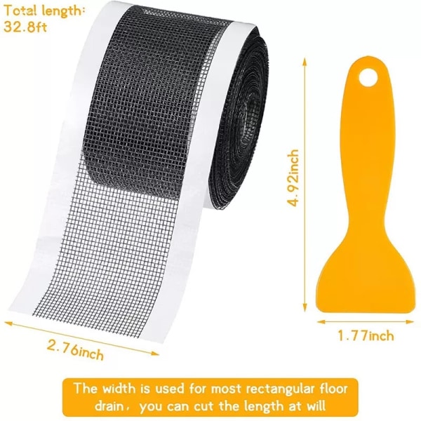 1PCS Avloppsfilter Set-Engångshårssamlare-En Rulle Rektangu