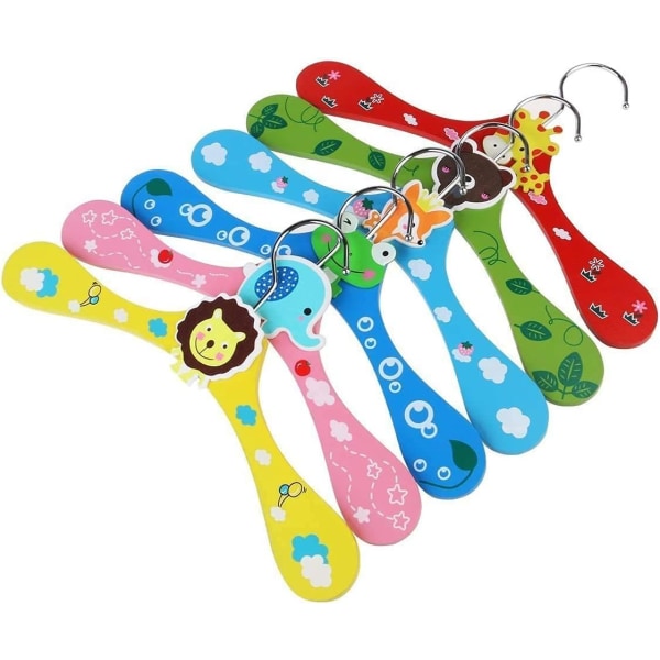 0.6cm Thick Cartoon Wooden Clothes Hanger for Kids Cartoon Woode