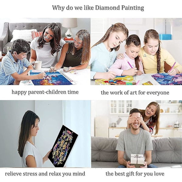 Landskap Diamantmålning Set, Diamantkonst Set för Vuxna och Barn
