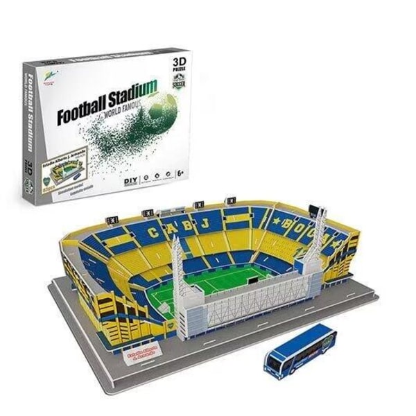 3D tredimensjonalt puslespill fotballbane puslespill 3D puslespill stadion papir konstruksjonsmodell barnas puslespill leker