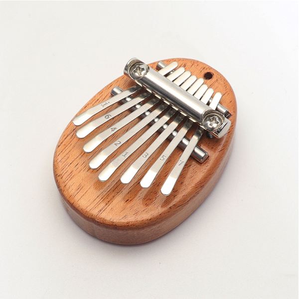 Mini tommelfingerklaver, massivt træ 8-tangent fingerklaver, Mariba bærbar