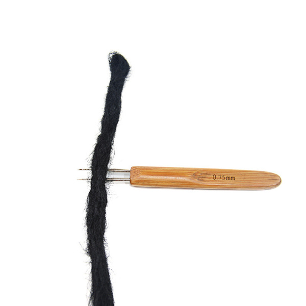 3 kappaletta hius-dreadlock-virkkausvälineitä dreadlock-neulalla