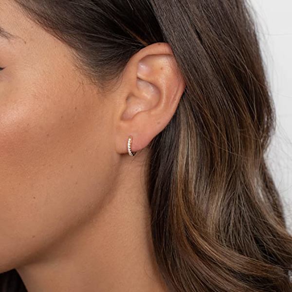 Cubic Zirconia Guldpläterade Manschettörhängen
