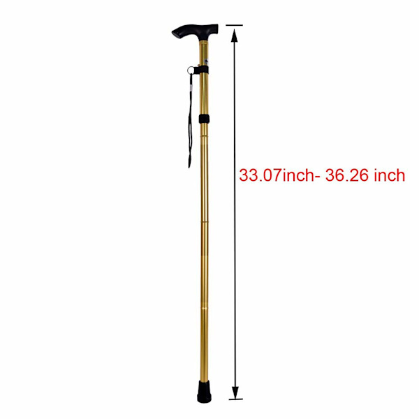 Vandrestok/Trekking/Camping Stick&Pole Foldbar, Bærbar - khaki