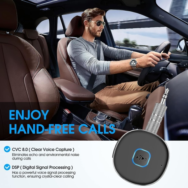 Auton Bluetooth-lisävastaanotin, langaton Bluetooth 5.0 -ääni R