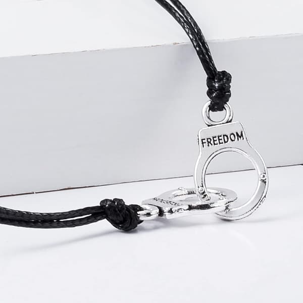 2 st handbojor Charm vävda rep vänskapsarmband