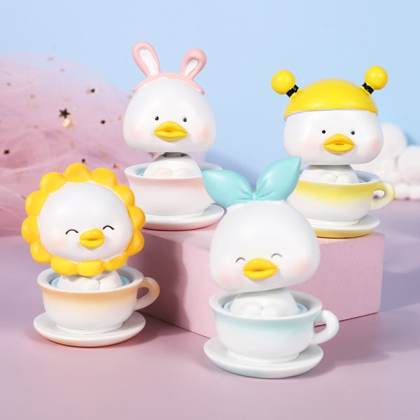 4pcs Lovely resin crafts vitality Duckling desktop decoration Ro