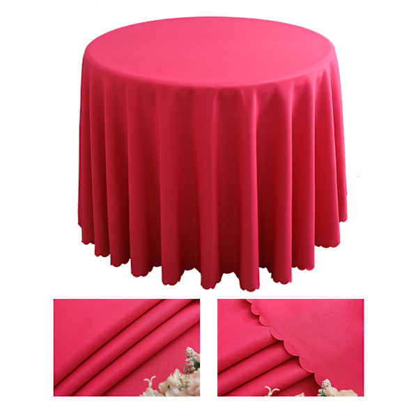 Rund polyesterduk, maskinvaskbar - Rose 240cm