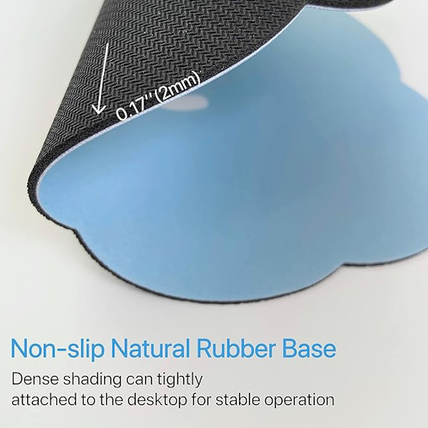 Søtt sky musematte sett med 2, vanntett PVC liten musematte, N